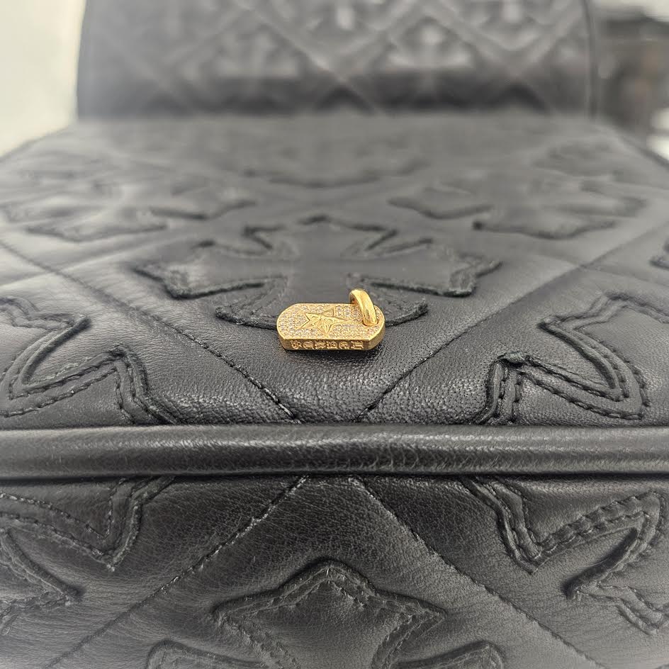 CHROME HEARTS 22K DOG TAG TINY STAR Pave Diamond Pendant Top クロムハーツ 22K ドッグタグ タイニースター パヴェダイヤモンド ペンダントトップ