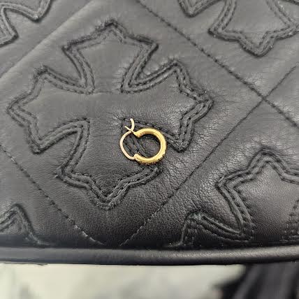 CHROME HEARTS 22K HOOP TFL SML GOLD Earrings クロムハーツ 22K フープ TFL スモール ゴールド ピアス