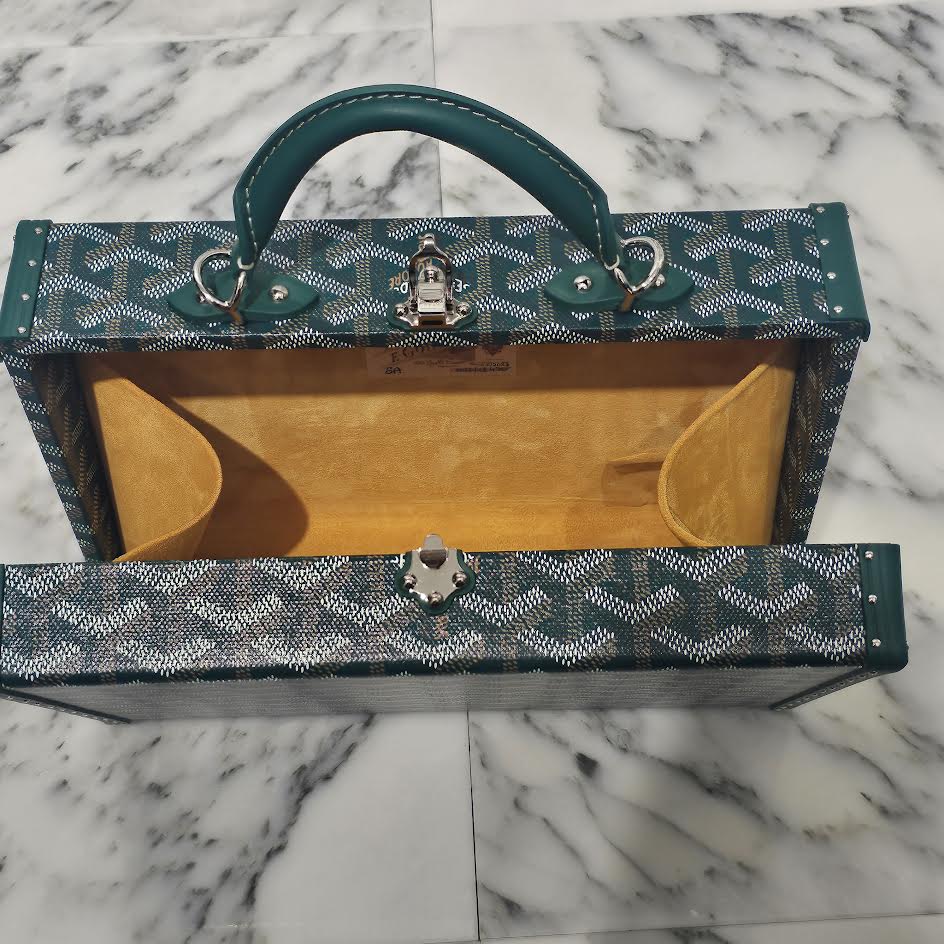 GOYARD 2022SS Grand Hotel Trunk Bag "GREEN" GHOTELPMLTY09CL09P ゴヤール グランドホテル トランクバッグ "グリーン"