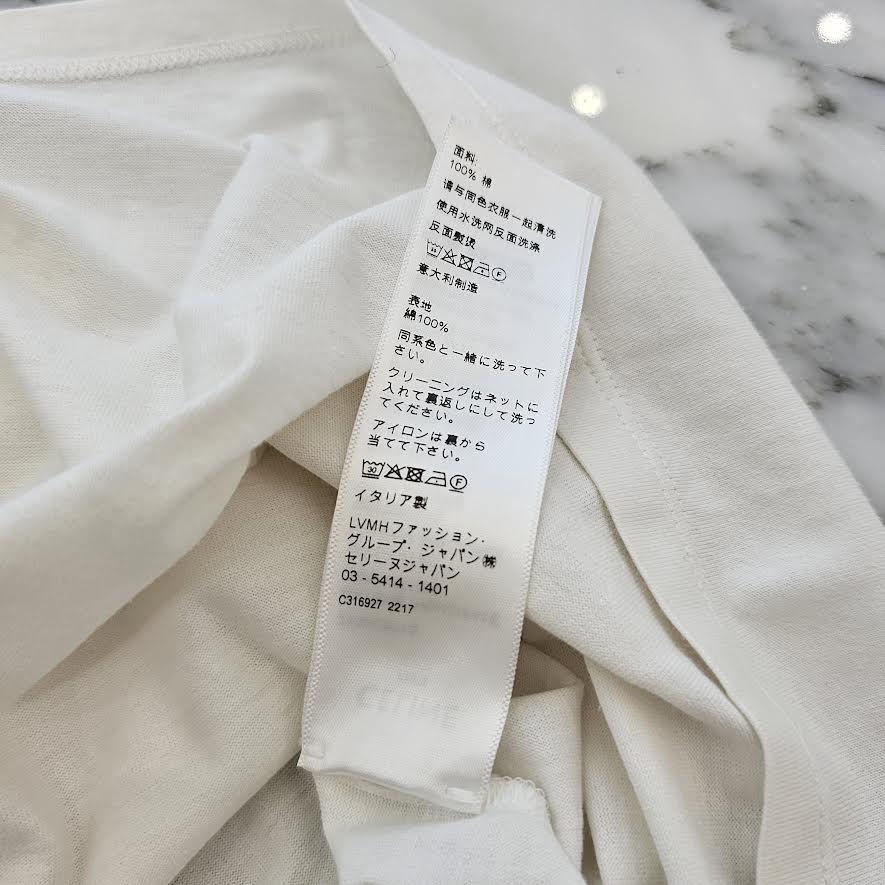 CELINE 2022SS Studs Logo Loose Fit Tee 2X50C671Q Size L セリーヌ スタッズロゴ ルーズフィット Tシャツ サイズL