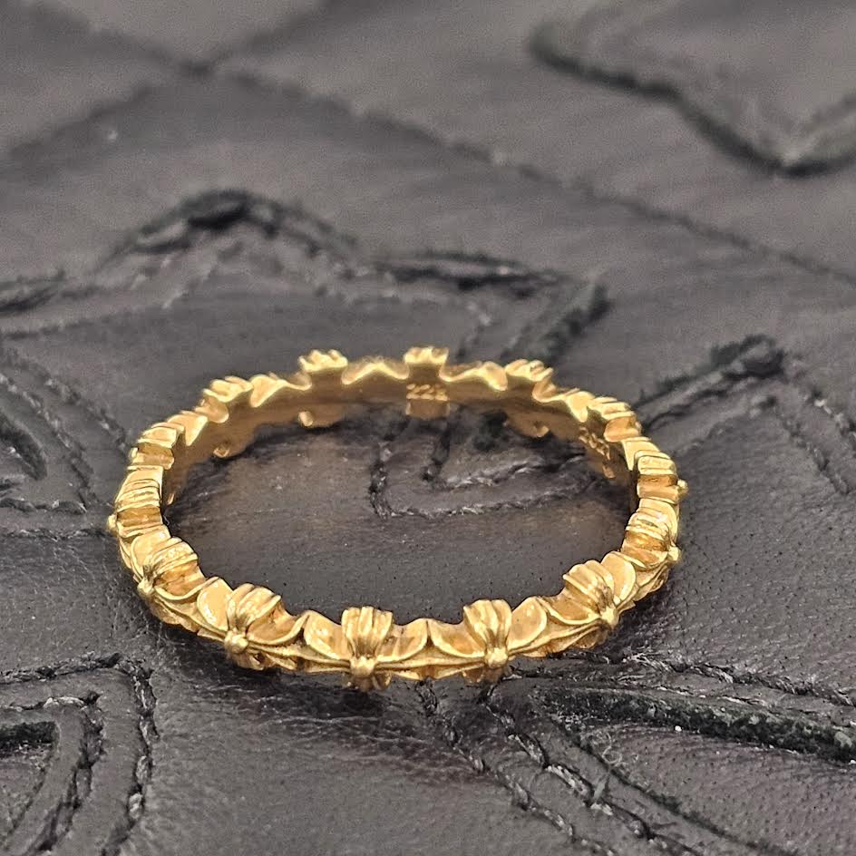 CHROME HEARTS 22K Tiny E CH Plus Ring Size 21.5号 クロムハーツ 22K タイニーE CHプラス リング サイズ21.5号