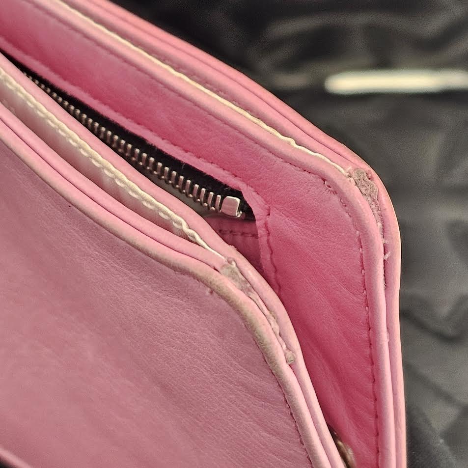 CHROME HEARTS 1SNAP Cross Ball Button Leather Wallet クロムハーツ 1スナップ クロスボール ボタン レザーウォレット