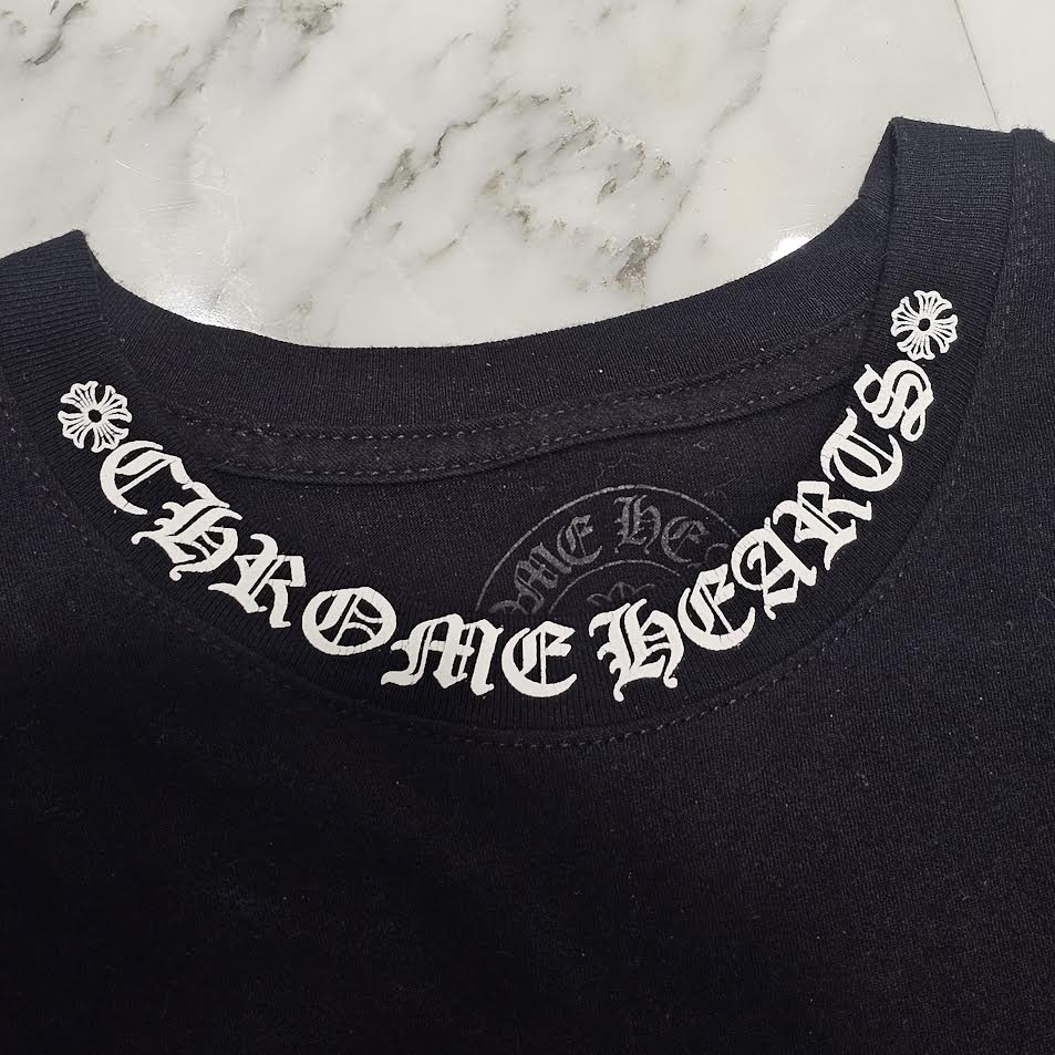 CHROME HEARTS Neck Logo Tee Size M クロムハーツ ネックロゴ Tシャツ サイズM