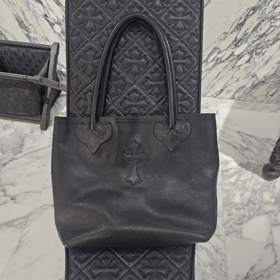 CHROME HEARTS 1 Cross Leather Patch FS Tote Bag クロムハーツ 1クロス レザーパッチ FS トートバッグ