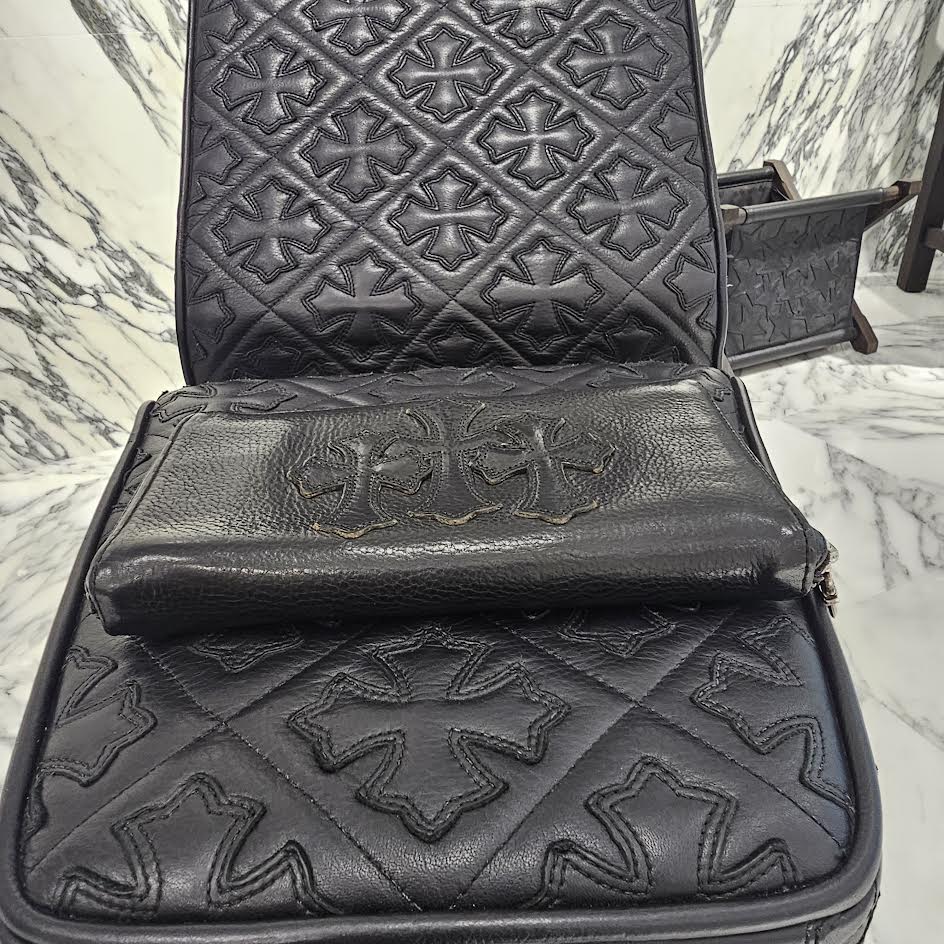 CHROME HEARTS 3 Cemetery Cross Leather Patch REC F ZIP #2 Wallet クロムハーツ 3セメタリークロス レザーパッチ レック F ジップ #2 ウォレット