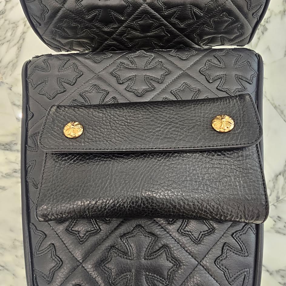 CHROME HEARTS 22K Wave Cross Ball Wallet クロムハーツ 22K ウェーブ クロスボール ウォレット