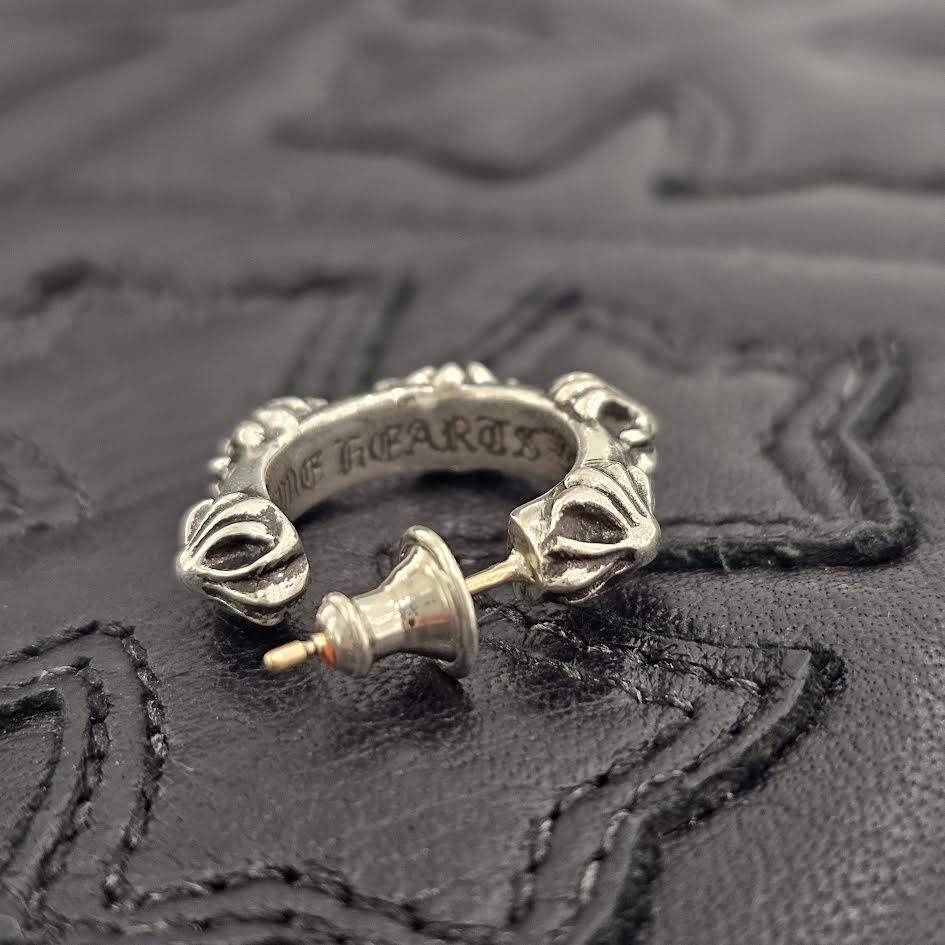 CHROME HEARTS CROSS HOOP Earring クロムハーツ クロスフープ イヤリング ピアス