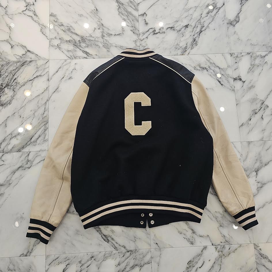 CELINE 2022SS Classic Teddy Jacket / Textured Wool 2V56D896C Size