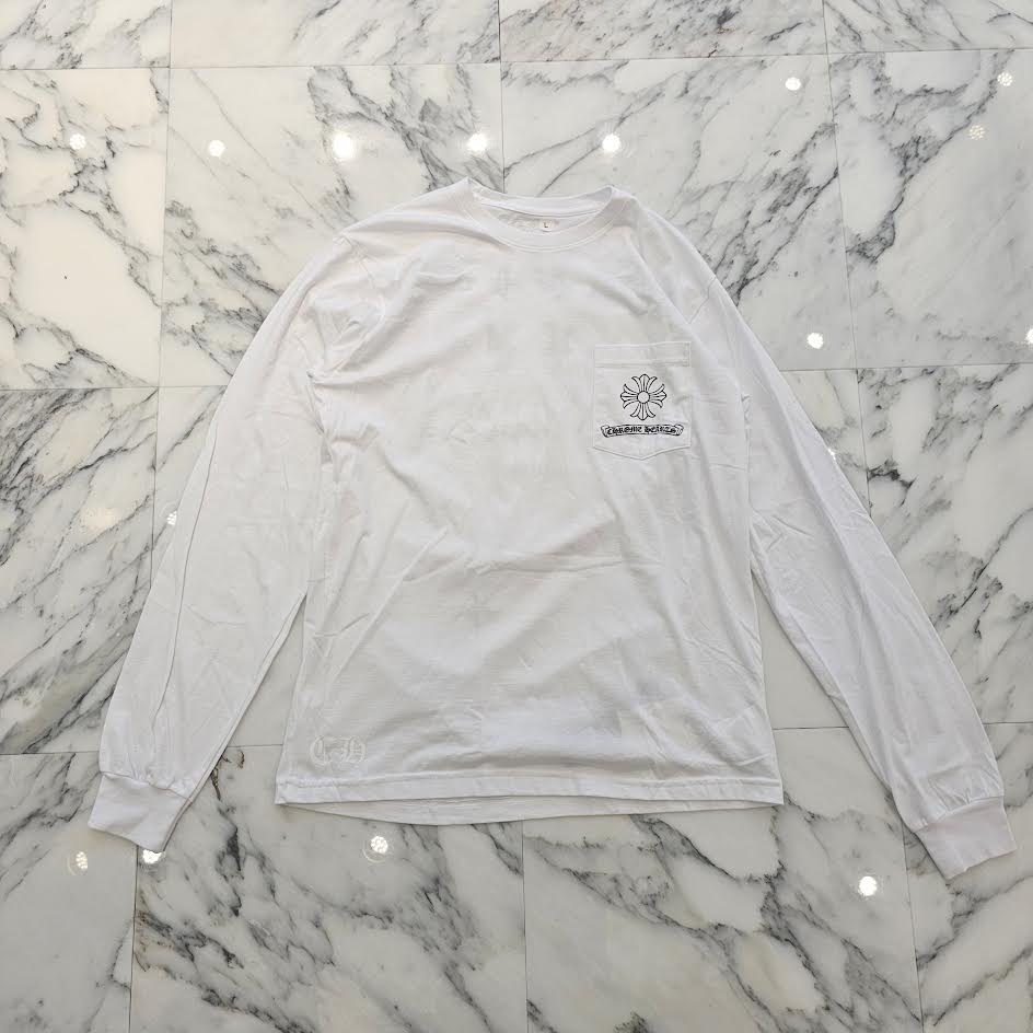 CHROME HEARTS Back Vine Dagger Print USA Arch Logo Long Sleeve Tee Size L クロムハーツ バック ヴァインダガー プリント USAアーチロゴ ロングスリーブ Tシャツ サイズL