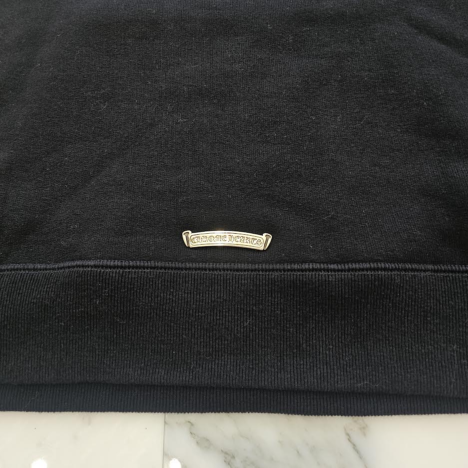 CHROME HEARTS 2025SS Y NOT Cemetery Cross Applique Embroidery Pullover Hoodie Size XL クロムハーツ ワイノット セメタリークロス アップリケ刺繡 プルオーバーフーディ サイズXL