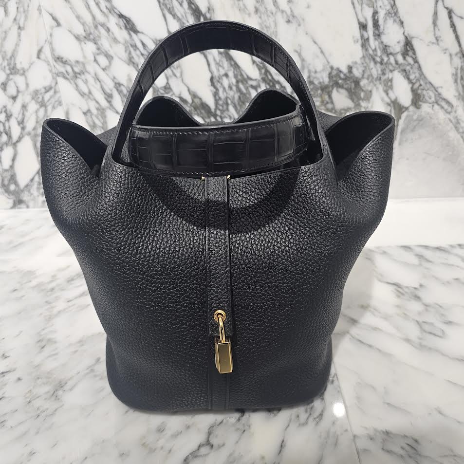 HERMES Picotin Lock MM Touch "Noir" U刻印 エルメス ピコタン ロック MM タッチ "ノワール"