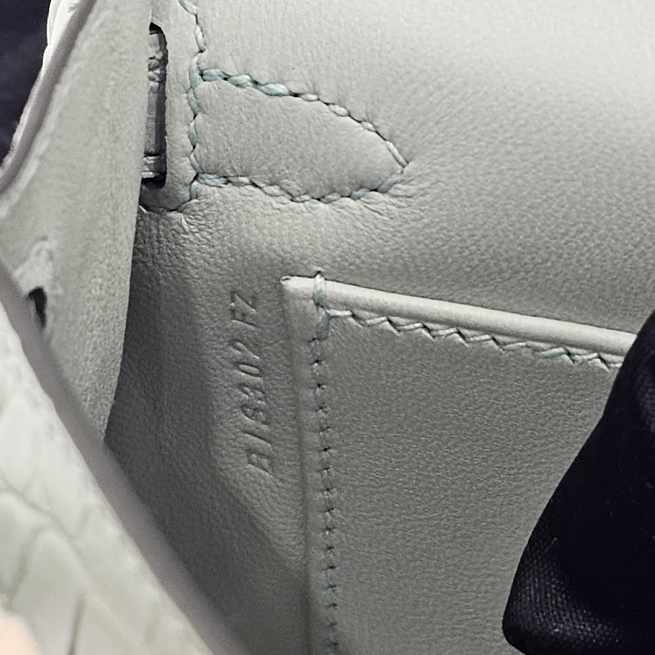 HERMES Mini Kelly 2 "Vert Dieu（6U）" Alligator Matte Hand Bag B刻印 エルメス ミニケリー2 "ヴェールデュー（6U）"  アリゲーターマット ハンドバッグ