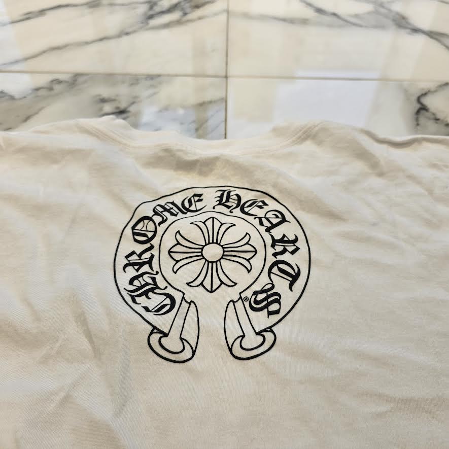 CHROME HEARTS Neck Logo Back Horseshoe Tee XXL クロムハーツ ネックロゴ バックホースシュー Tシャツ サイズXXL
