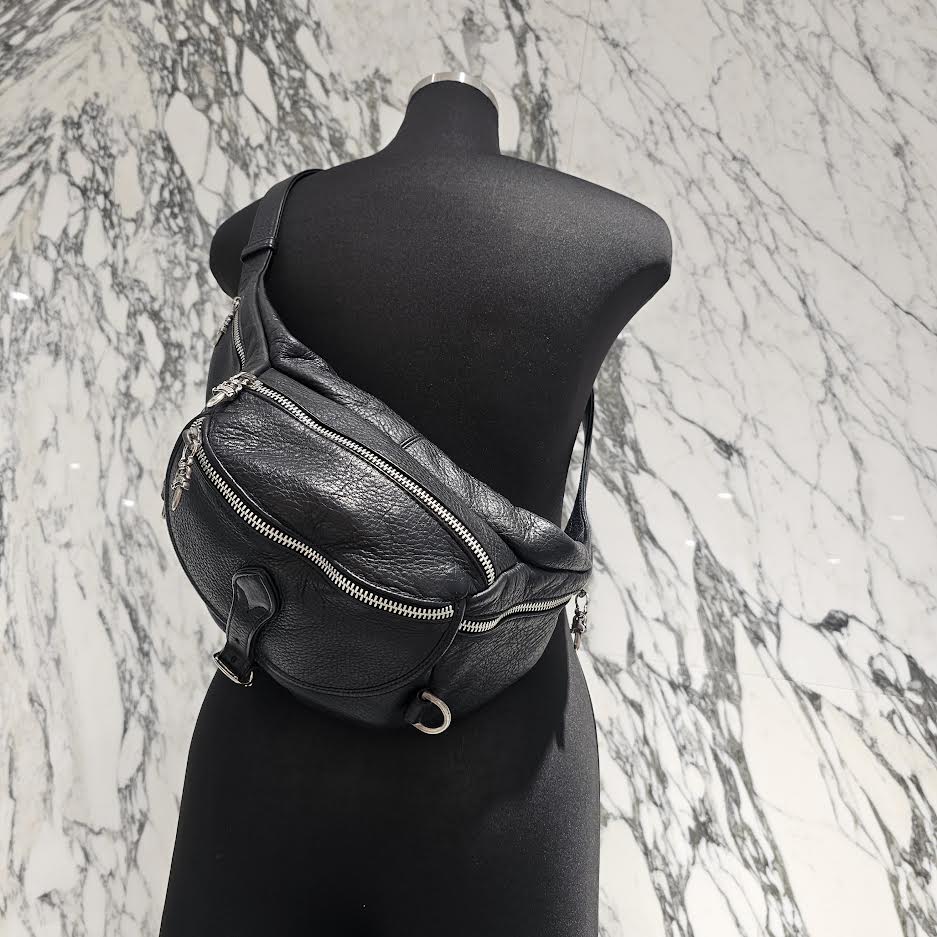 CHROME HEARTS 1 SNAT PACK MEDIUM LEATHER WAIST BAG クロムハーツ 1スナットパック ミディアムレザー ウェストバッグ