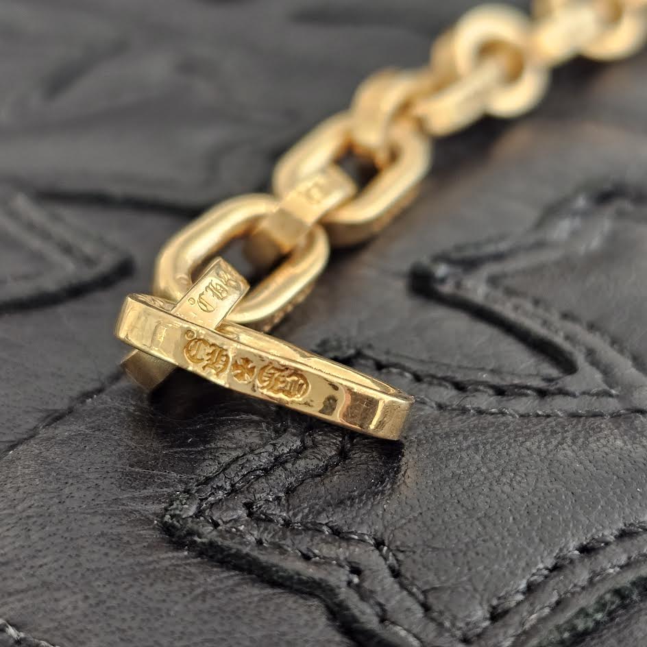 CHROME HEARTS 22K PAPER E CHAIN BRACELET クロムハーツ 22K ペーパー E チェーン ブレスレット