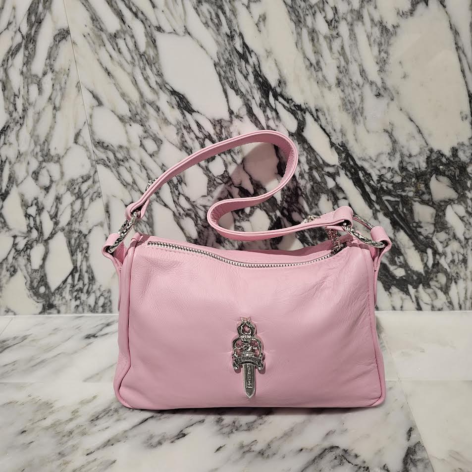 CHROME HEARTS CHICKEN NUGGET Small Leather Shoulder Bag "PINK" クロムハーツ チキンナゲット スモール レザーショルダーバッグ "ピンク"