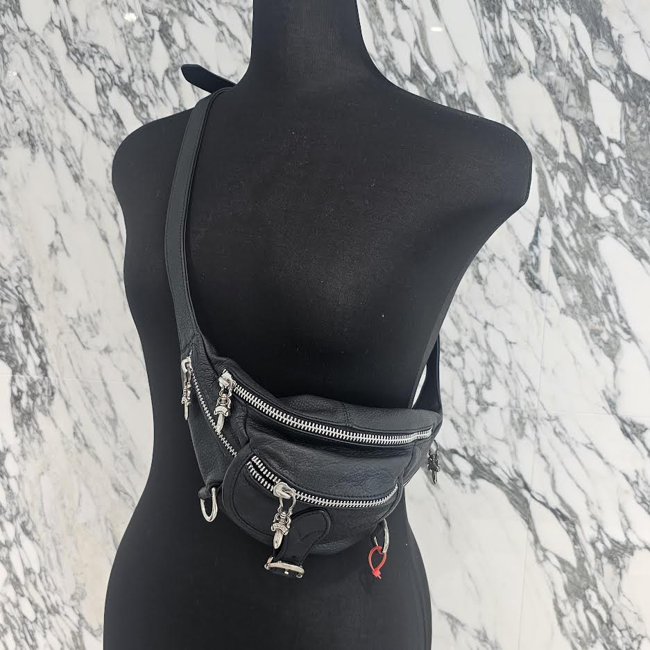 CHROME HEARTS SNAT PACK Mini Leather Waist Bag クロムハーツ ス