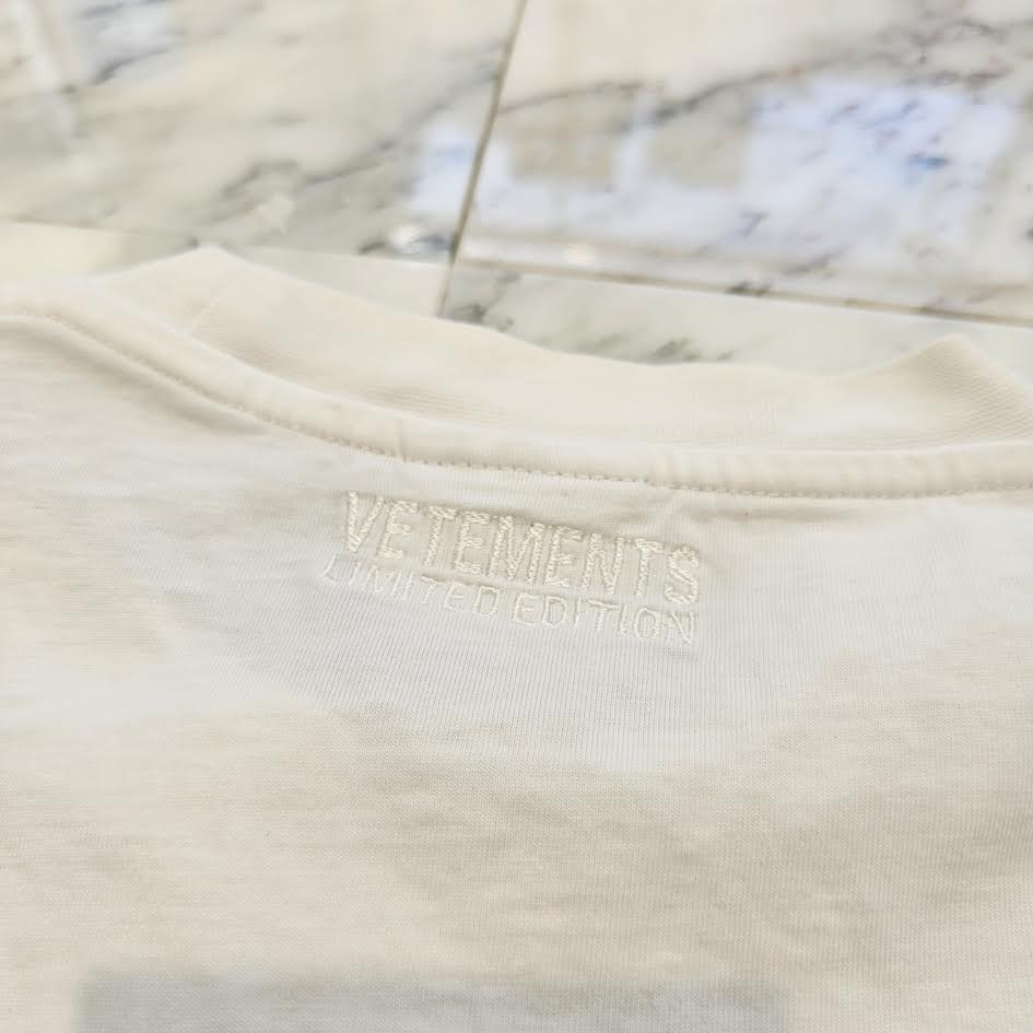 VETMENTS 2022SS Logo Label T-Shirt UE52TR120W Size M ヴェトモン ロゴラベル Tシャツ サイズM