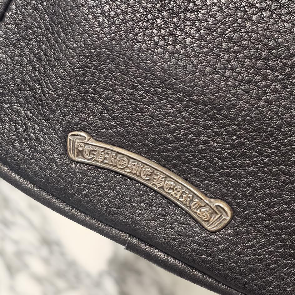 CHROME HEARTS JJ Dean Mini Leather Riders Hand Bag クロムハーツ JJ ディーン ミニレザー ライダース ハンドバッグ