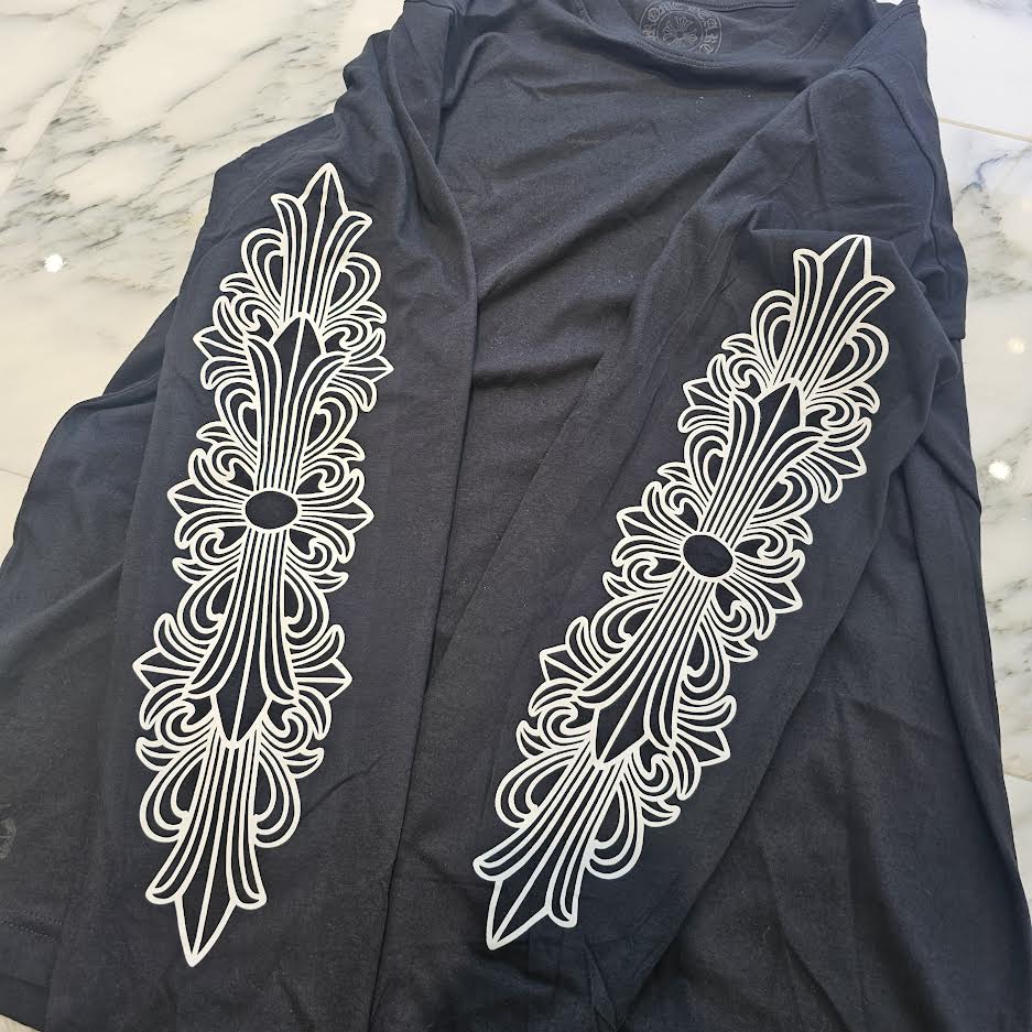 CHROME HEARTS Paris Limited Floral Cross 18 Avenue Long Sleeve Tee Size XL クロムハーツ パリ限定 フローラルクロス 18アヴェニュー ロングスリーブ Tシャツ サイズXL