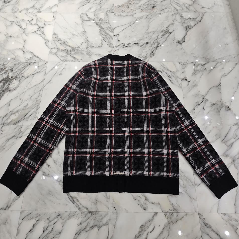 CHROME HEARTS 2025SS CH Plus Cashmere Wool Cardigan Size L クロムハーツ CHプラス カシミヤ ウール カーディガン サイズL