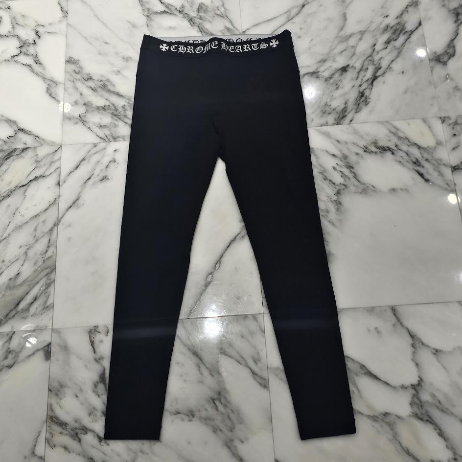 CHROME HEARTS クロムハーツ レギンス パンツM ブラック スパッツ