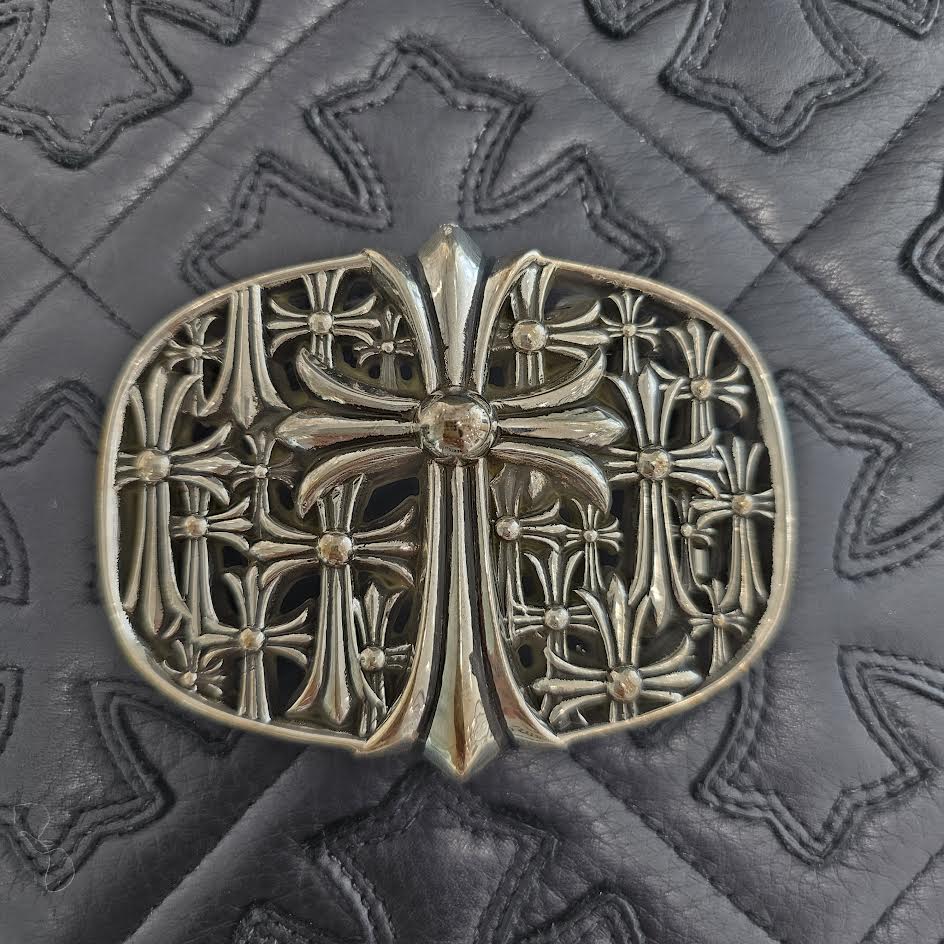 CHROME HEARTS 1.5 Cemetery Cross Silver Buckle クロムハーツ 1.5 セメタリークロス シルバー バックル