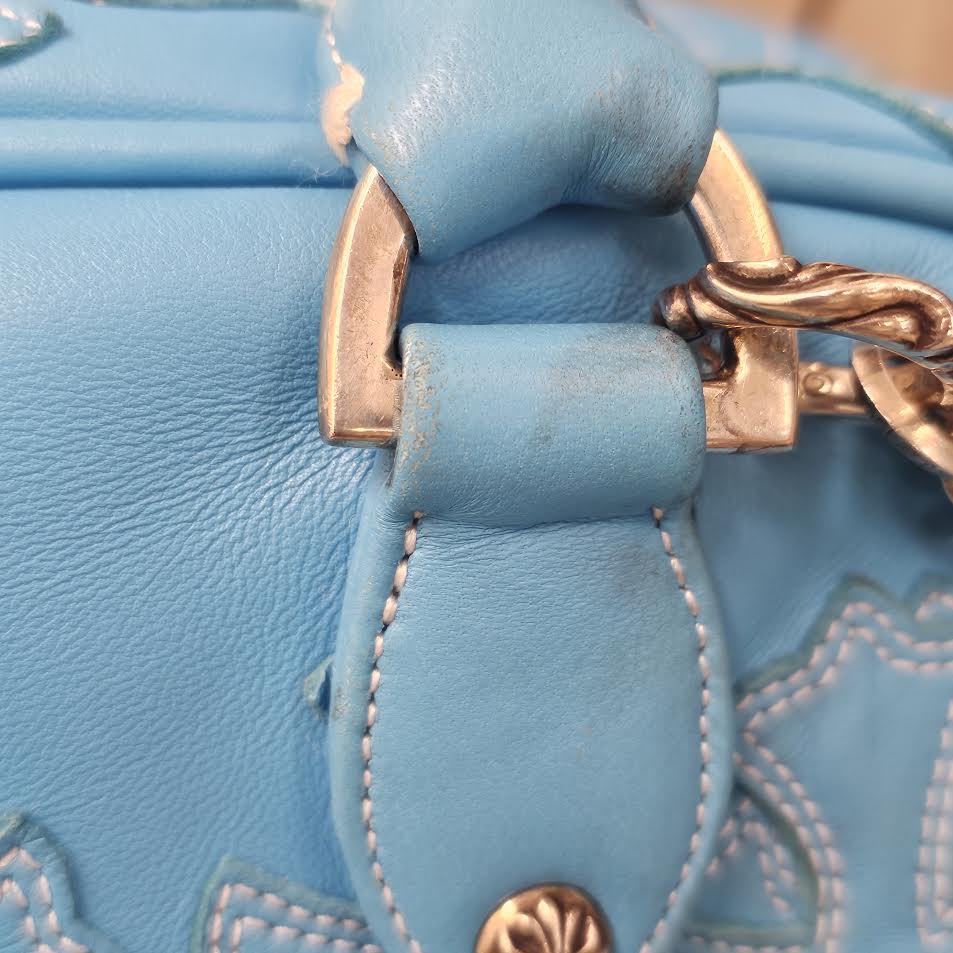 CHROME HEARTS Tiny GYM Cemetery Cross Patch Hand Bag クロムハーツ タイニージム セメタリークロスパッチ ハンドバッグ ジムバッグ