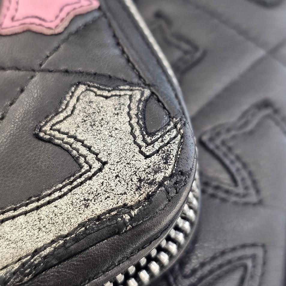 CHROME HEARTS Multi Cemetery Cross Leather Patch Quilting Wallet クロムハーツ マルチ セメタリークロス レザーパッチ キルティング風 ウォレット