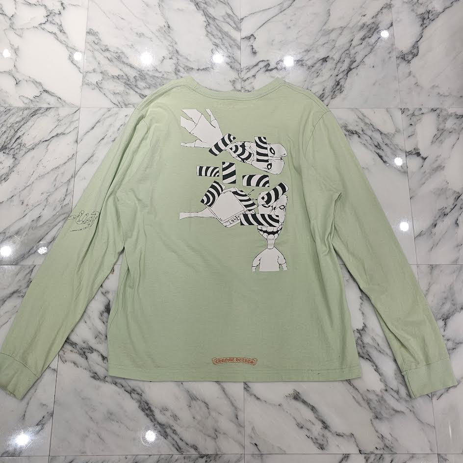 CHROME HEARTS × MATTY BOY 2019SS PPO SEAFORM GRN Long Sleeve Tee Size L クロムハーツ × マッティボーイ PPO シーフォーム グリーン ロングスリーブTシャツ サイズL