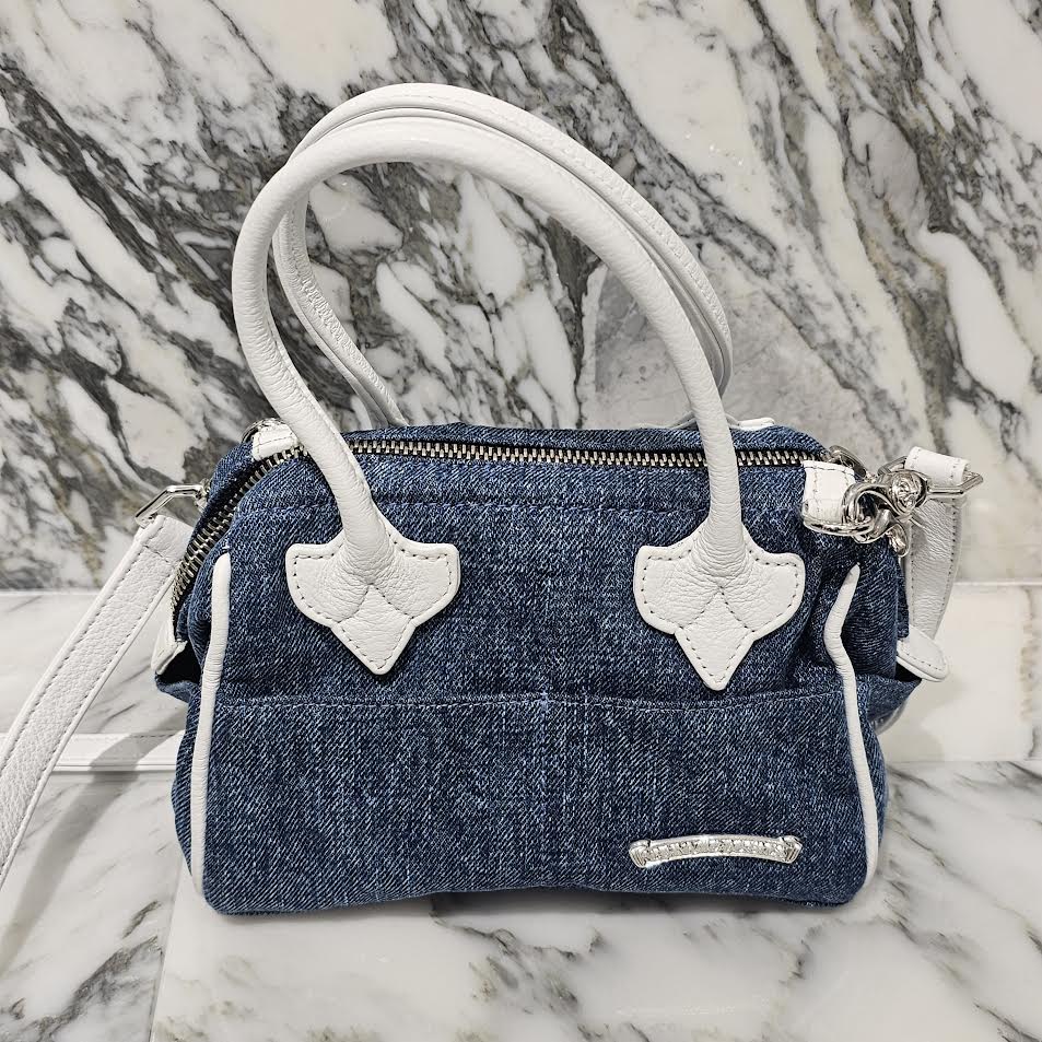 CHROME HEARTS MOCHITA Denim Handle Bag クロムハーツ MOCHITA デニム ハンドバッグ ショルダーバッグ