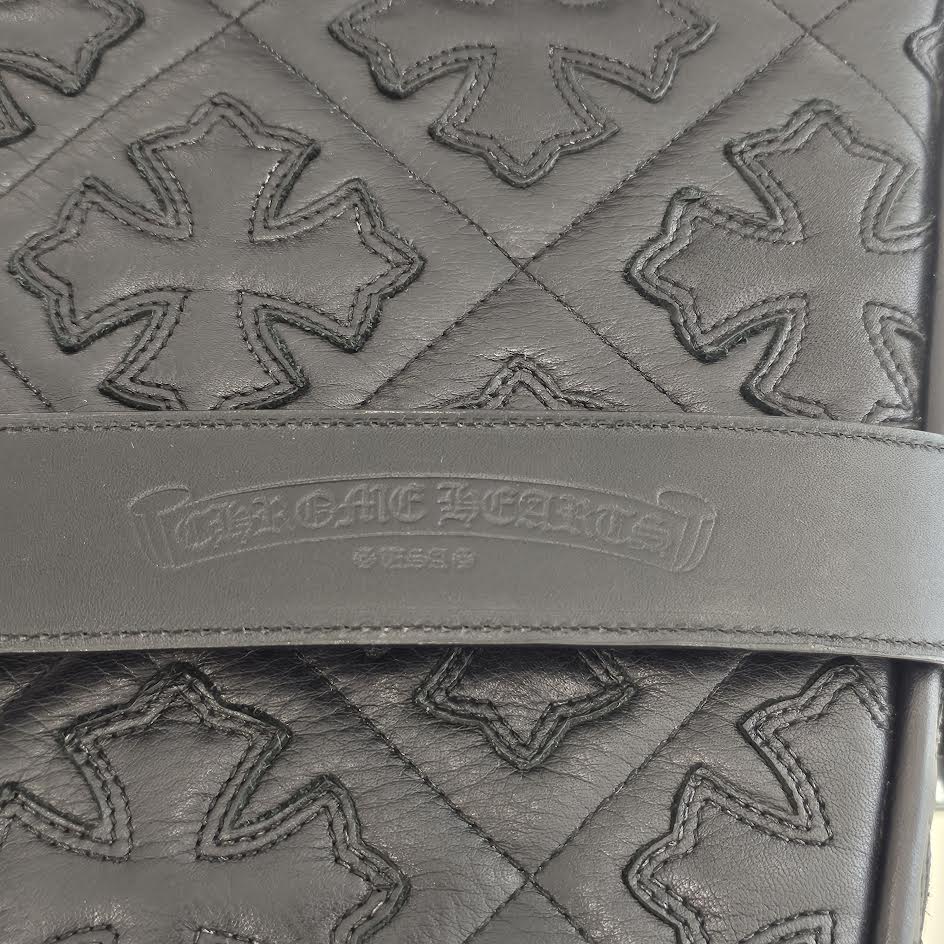 CHROME HEARTS 1.5 STRAP Dagger ID Buckle Leather Belt Size 34 クロムハーツ 1.5ストラップ ダガー ID バックル レザーベルト サイズ34