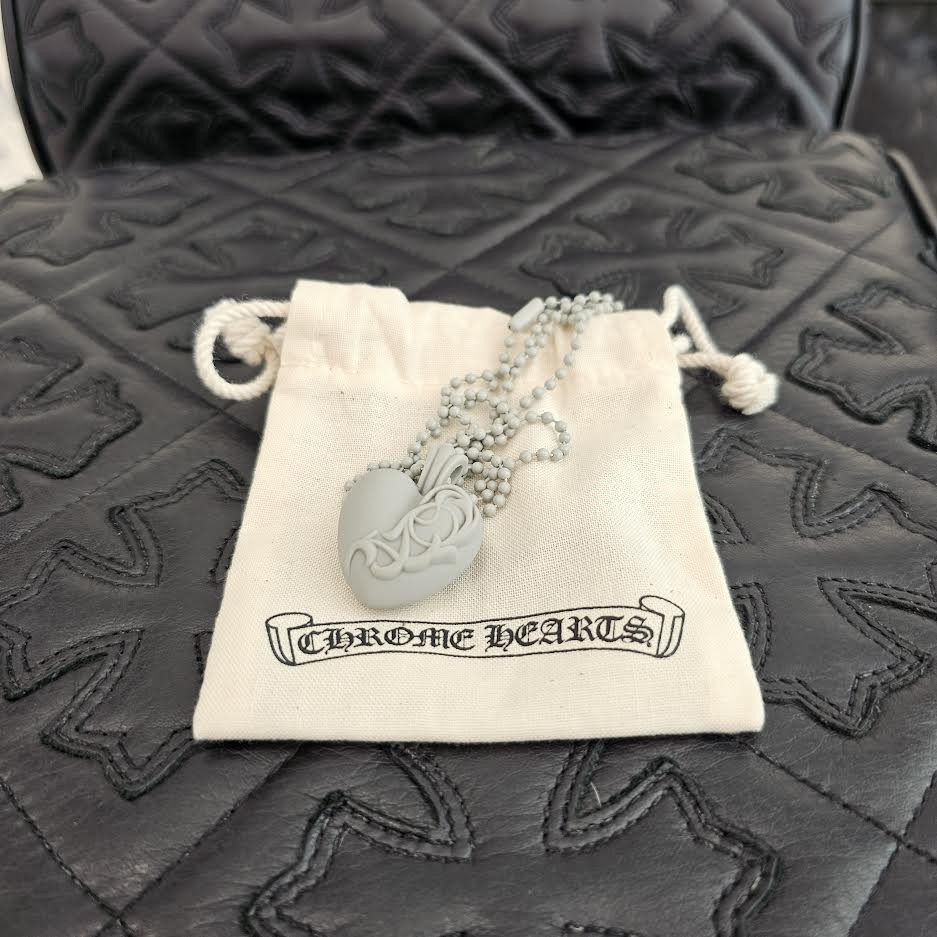 CHROME HEARTS CH Heart Silicon Rubber Necklace クロムハーツ CHハート シリコンラバー ネックレス