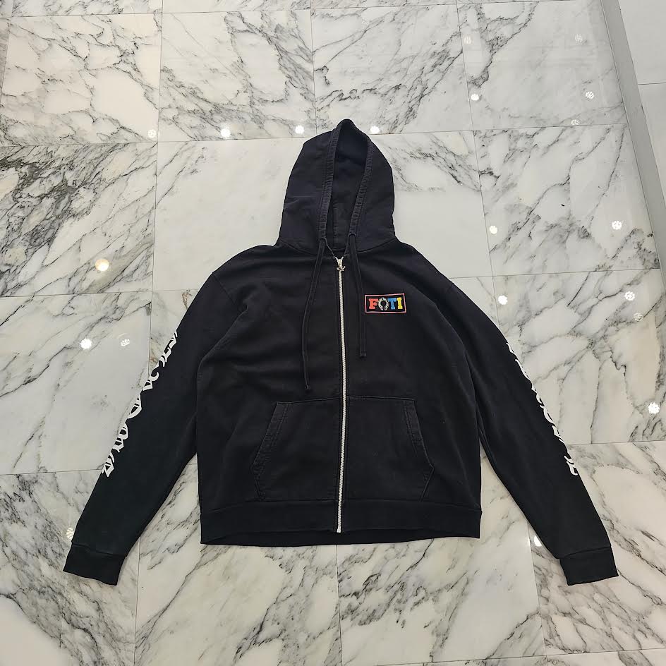 CHROME HEARTS 2023SS FOTI Rainbow Family Zip Up Hoodie L クロム