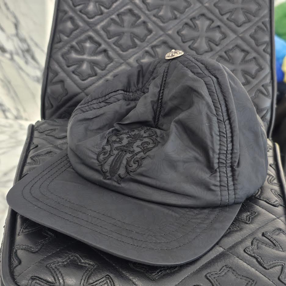 CHROME HEARTS CH Plus Vine Dagger Embroidery Nylon Cap Size ONE SIZE（53-60） クロムハーツ CHプラス総柄 ヴァインダガー刺繍 ナイロンキャップ サイズONE SIZE（53-60）
