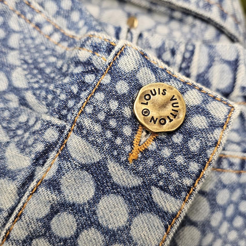 LOUIS VUITTON × YAYOI KUSAMA 2023AW All Over Pumpkin Denim Jacket Size 44 ルイヴィトン × 草間彌生 総柄 パンプキン デニムジャケット サイズ44