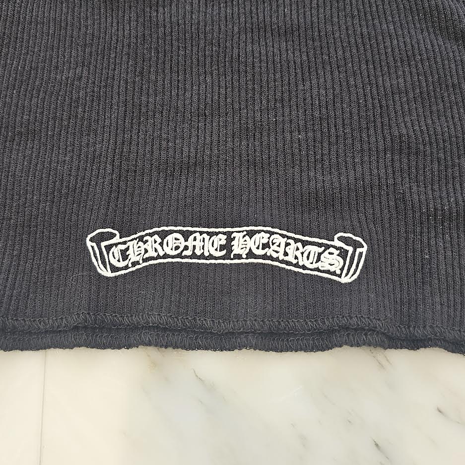 CHROME HEARTS Hairy Cross Rib Tank Top Size L クロムハーツ ヘイリークロス リブ タンクトップ サイズL