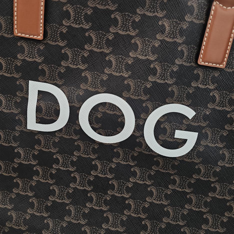 CELINE 2025SS Travel 50 / Dog Print Triomphe Canvas Boston Bag 4M1662EEJ.04LU セリーヌ トラベル50 / ドッグプリント入り トリオンスキャンバス ボストンバッグ