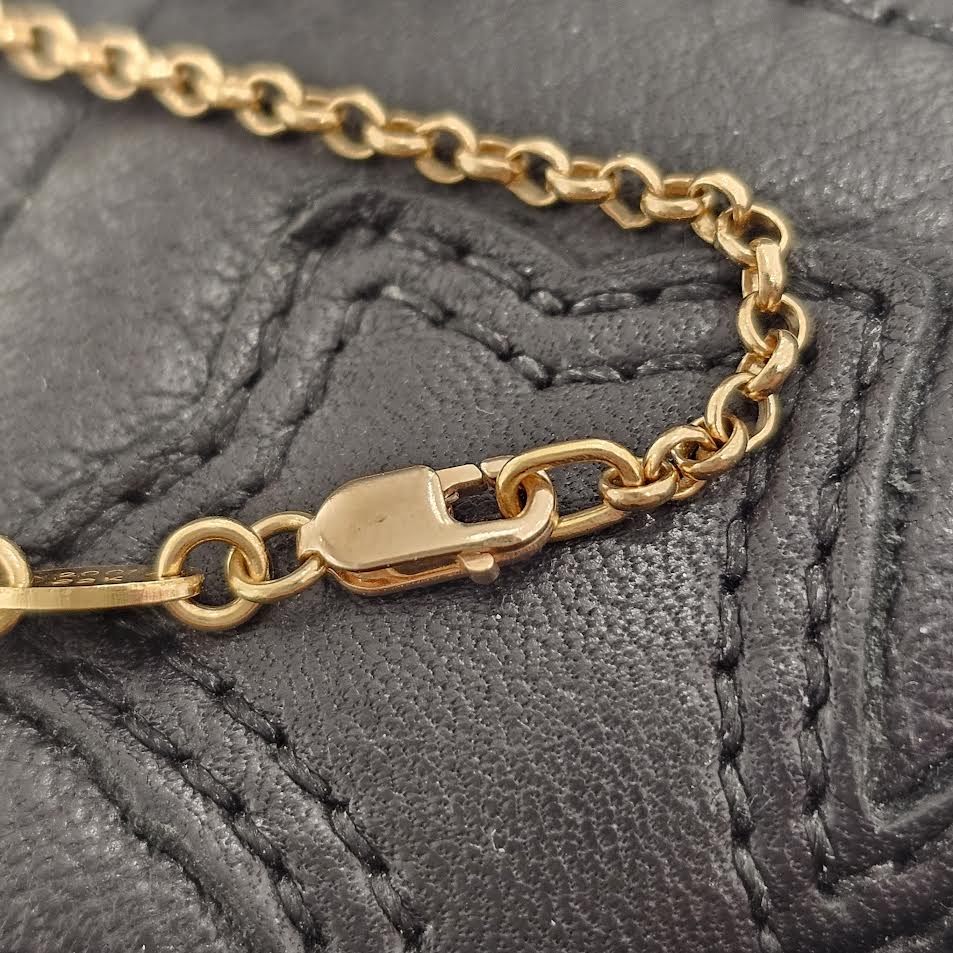 CHROME HEARTS 22K Roll Chain Necklace 18 Inch クロムハーツ 22K ロールチェーン ネックレス 18インチ