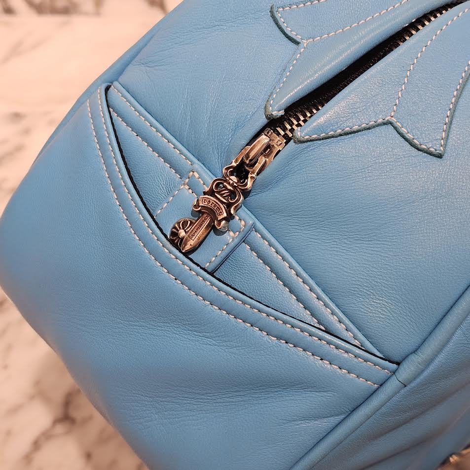 CHROME HEARTS Tiny GYM Cemetery Cross Patch Hand Bag クロムハーツ タイニージム セメタリークロスパッチ ハンドバッグ ジムバッグ