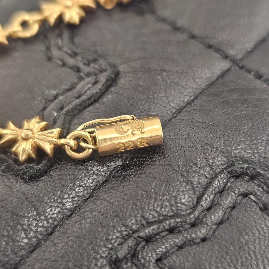 CHROME HEARTS 22K Tiny E CH Plus Bracelet 11 LINK クロムハーツ 22K