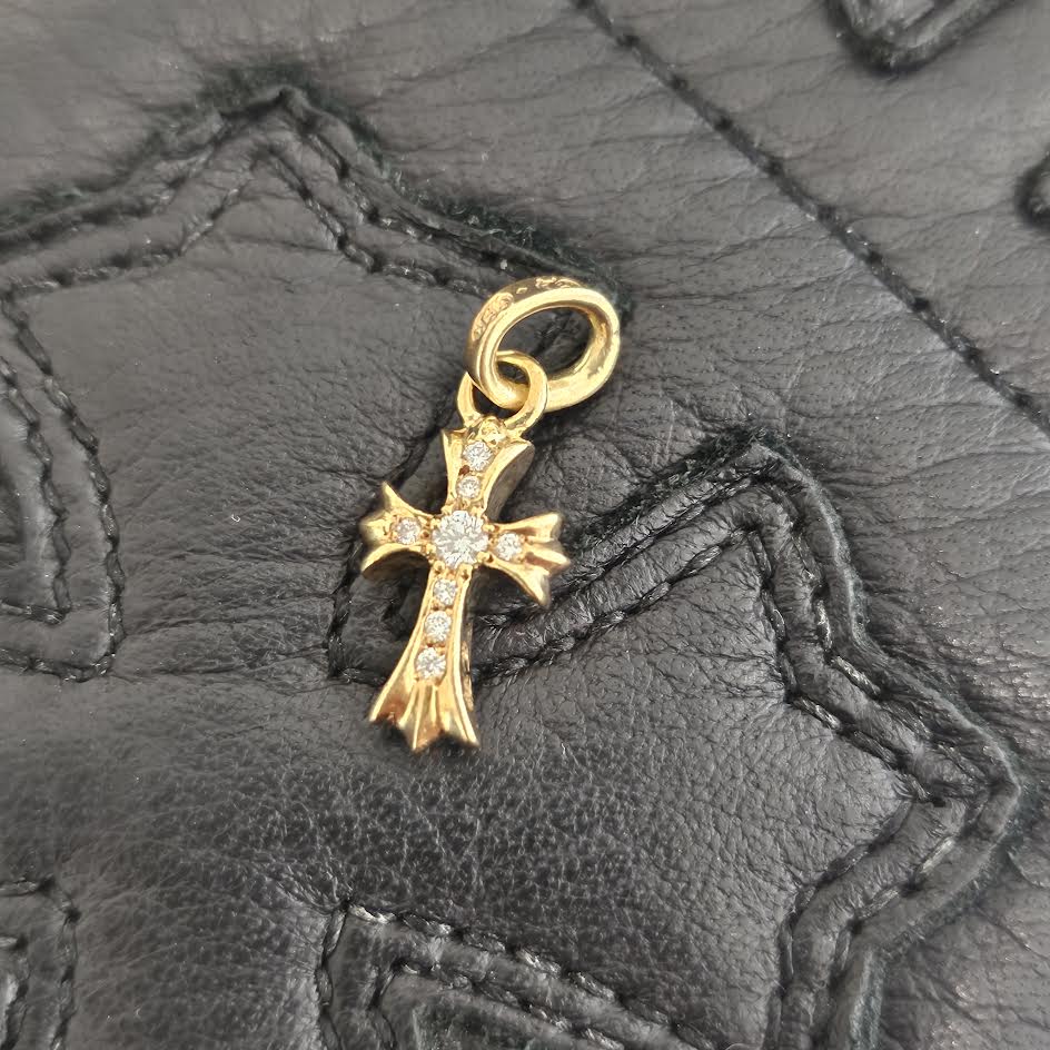 CHROME HEARTS 22K BBY FAT Pave Diamond Pendant Top クロムハーツ 22K ベイビーファット パヴェダイヤモンド ペンダントトップ