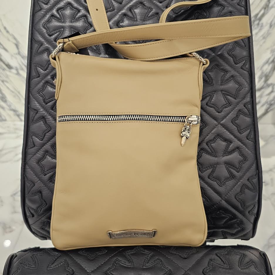 CHROME HEARTS CH Plus Patch PERRY Leather Shoulder Bag クロムハーツ CHプラスパッチ ペリー レザーショルダーバッグ