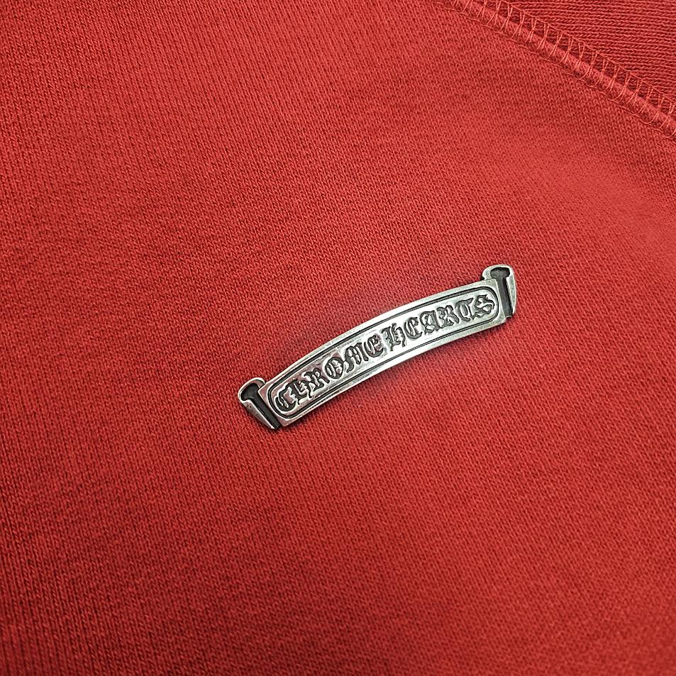 CHROME HEARTS King Taco 3 Cemetery Cross Embroidery Zip Up Hoodie Size L クロムハーツ キングタコ 3セメタリークロス刺繍 ジップアップフーディー サイズL