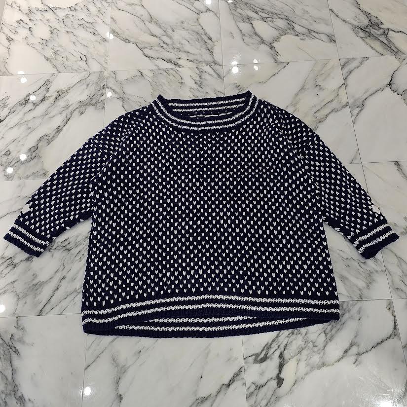 CHROME HEARTS Cross Leather Patch Cashmere Knit Sweater Size ONE SIZE（68-112）クロムハーツ クロスレザーパッチ カシミヤ ニットセーター シルバー925 サイズONE SIZE（68-112）