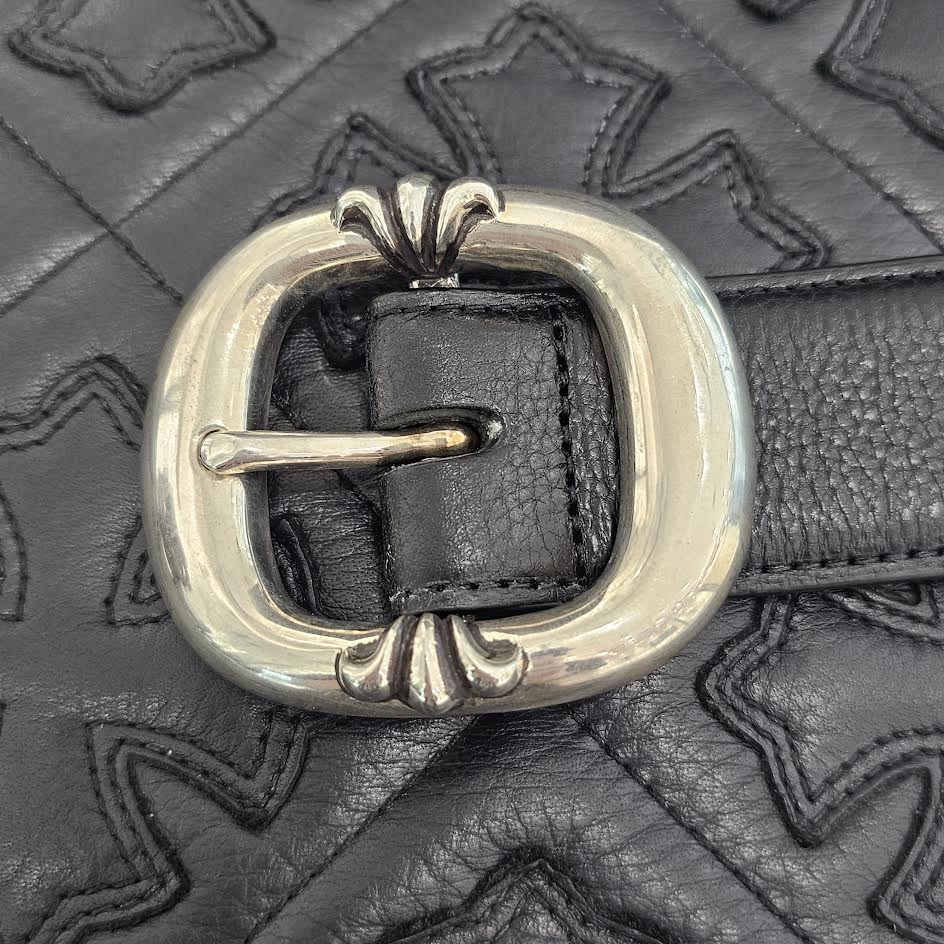 CHROME HEARTS 1.5 Gunslinger Leather Belt Size 38 クロムハーツ 1.5インチ ガンスリンガー レザーベルト サイズ38