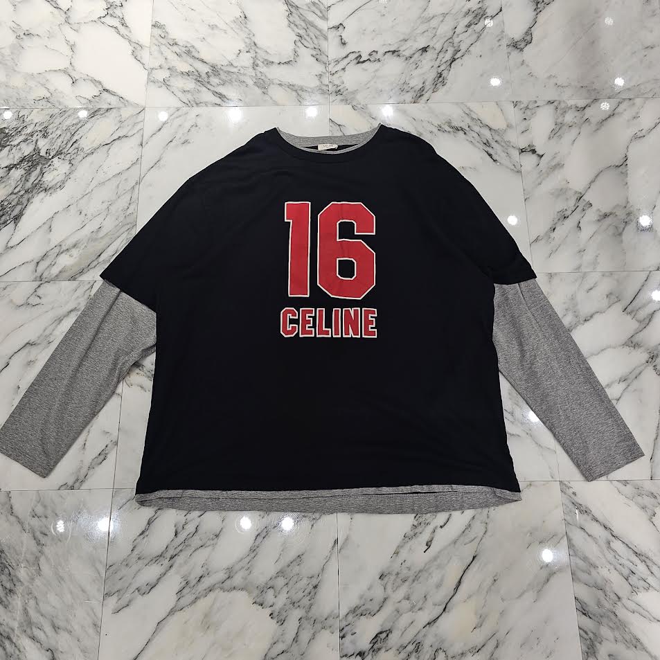 CELINE 2023SS 16 Skater Cotton Jersey Tee 2X87E671Q Size L セリーヌ 16 スケーター コットンジャージー Tシャツ サイズL
