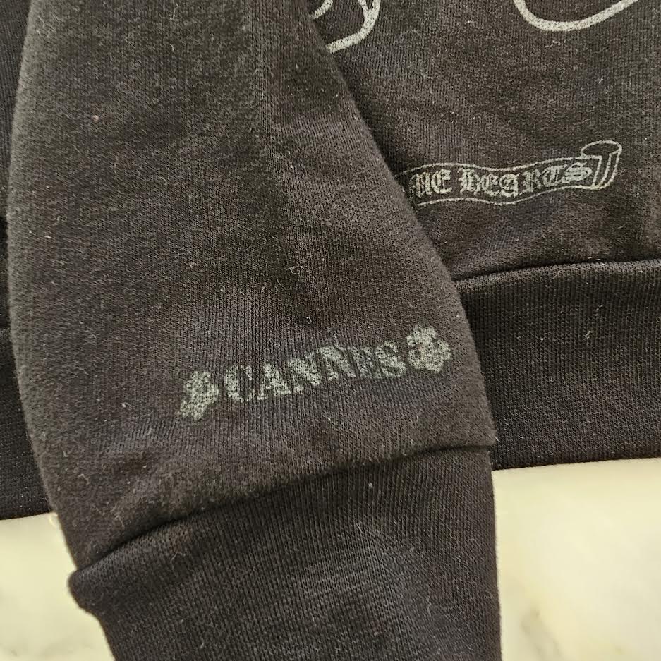 CHROME HEARTS 2025SS Hooded "LOVE YOU" BS FLARE Horseshoe Pullover Hoodie Size M クロムハーツ フーデッド "LOVE YOU" BSフレア ホースシュー プルオーバーフーディ サイズM