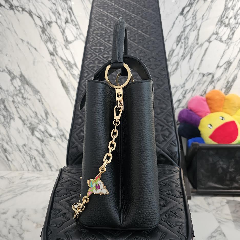 LOUIS VUITTON × Takashi Murakami 2025SS Capucines MM "Noir" M13878 ルイヴィトン × 村上隆 カプシーヌ MM "ノワール"