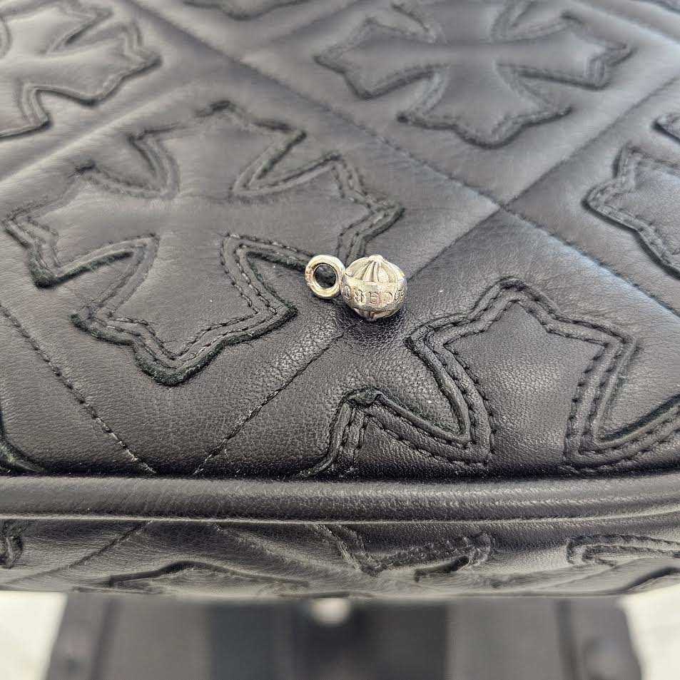 CHROME HEARTS 18K WG BANDED PLUS BEAD MD Pendant Top クロムハーツ 18K ホワイトゴールド バンデッドプラス ビーズミディアム ペンダントトップ